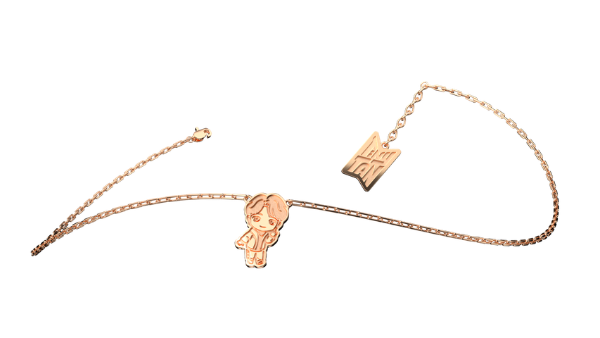 Frank & co’s TinyTAN Gold Necklace (Jimin)