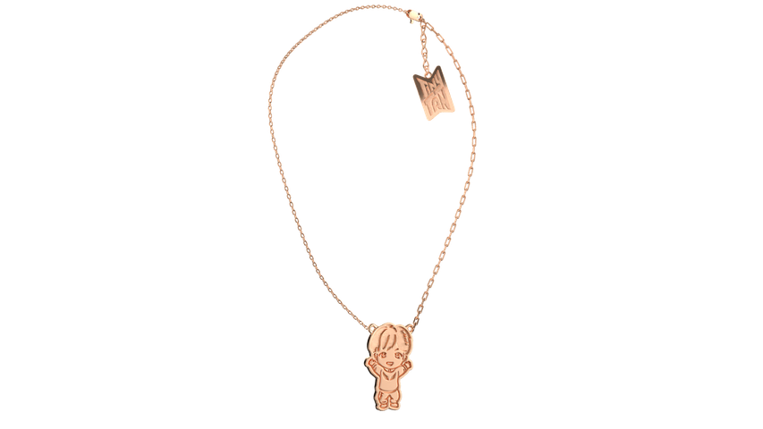 Frank & co’s TinyTAN Gold Necklace (j-hope)
