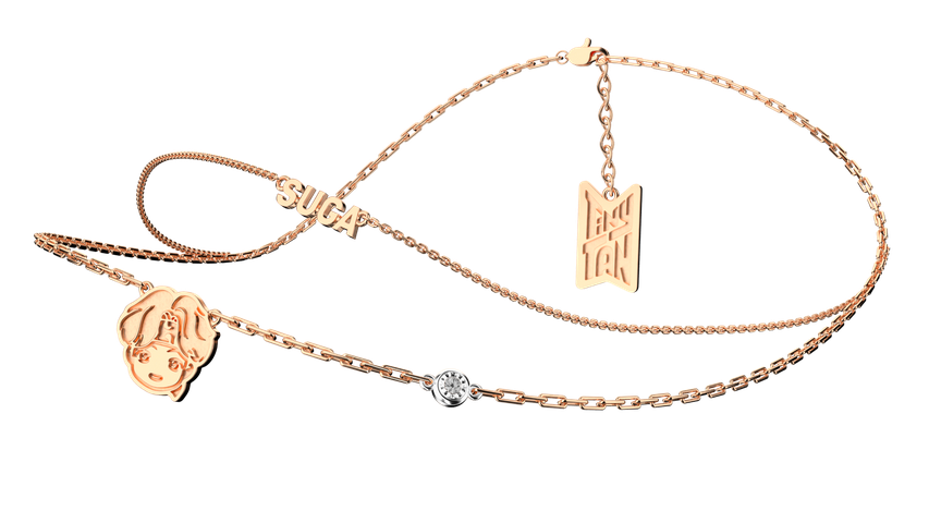 Frank & co’s TinyTAN Diamond Necklace (SUGA)